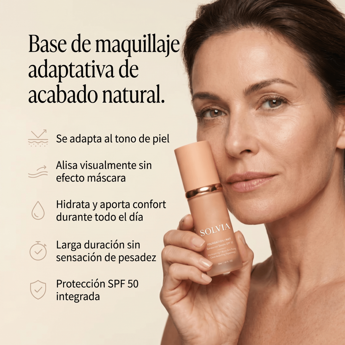 Base de maquillaje 4-en-1 Solvia®