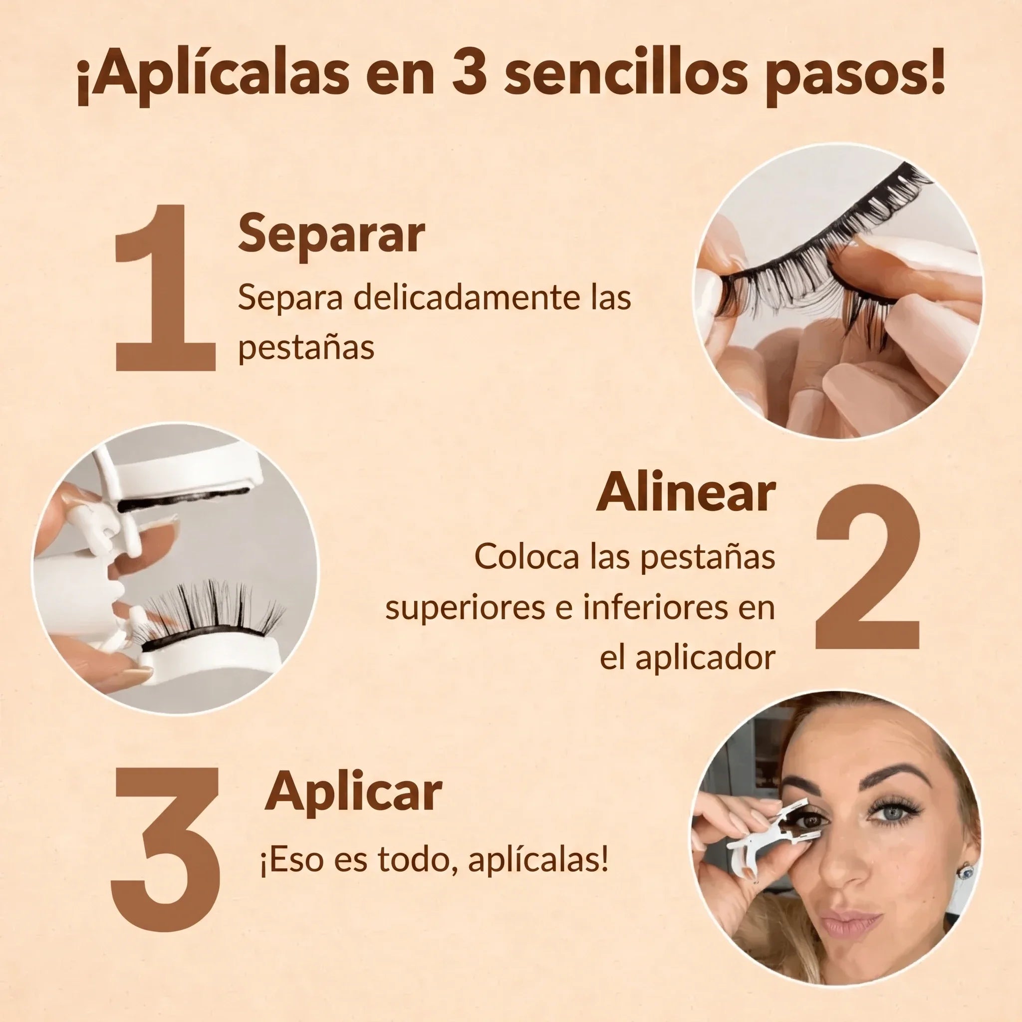 Pestañas magnéticas Solvia™ sin pegamento