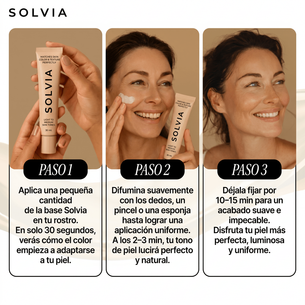 Base de Maquillaje con Cambio de Color